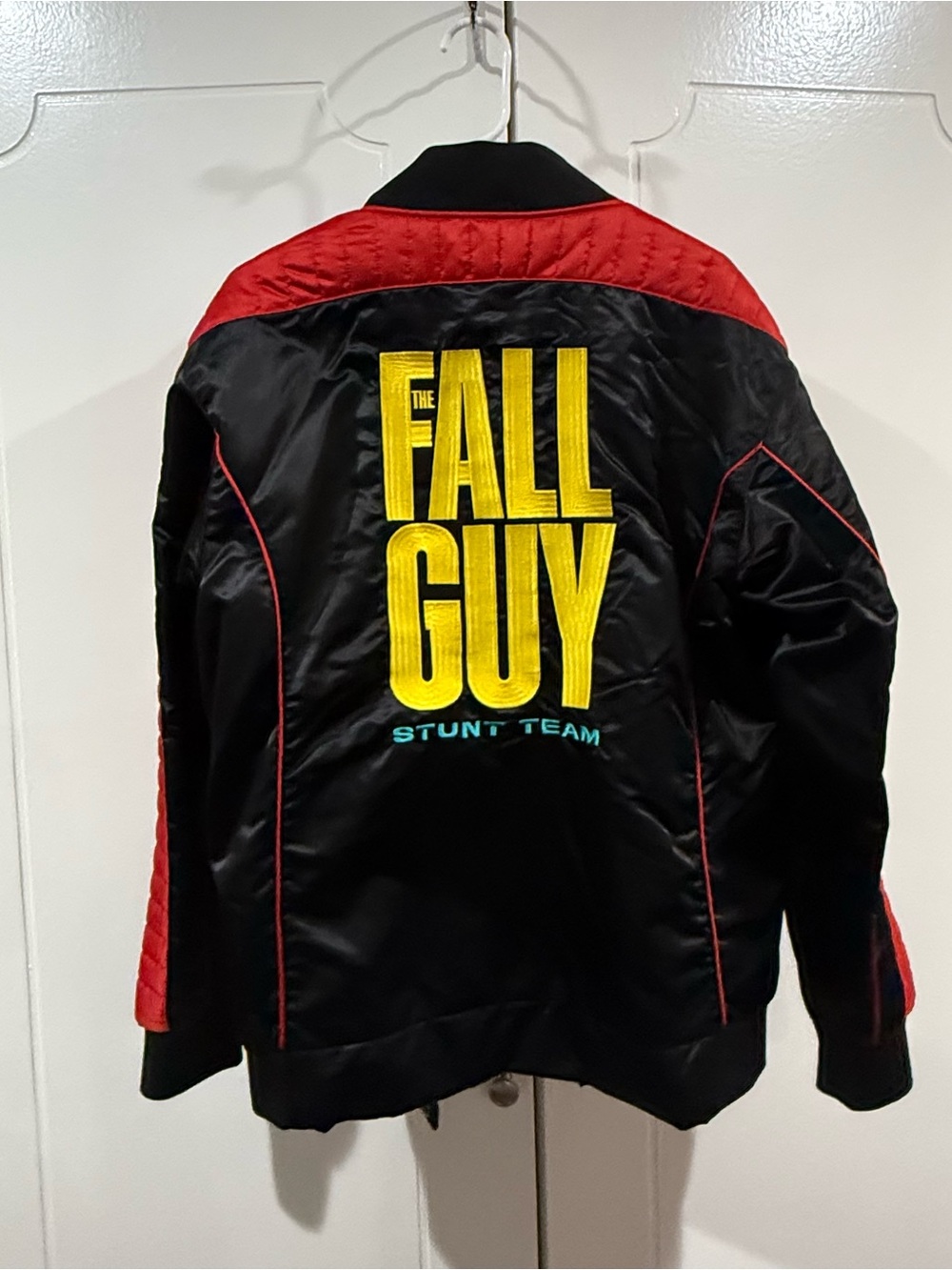 The Fall Guy Black & Red Stunt Team Bomber Jacket